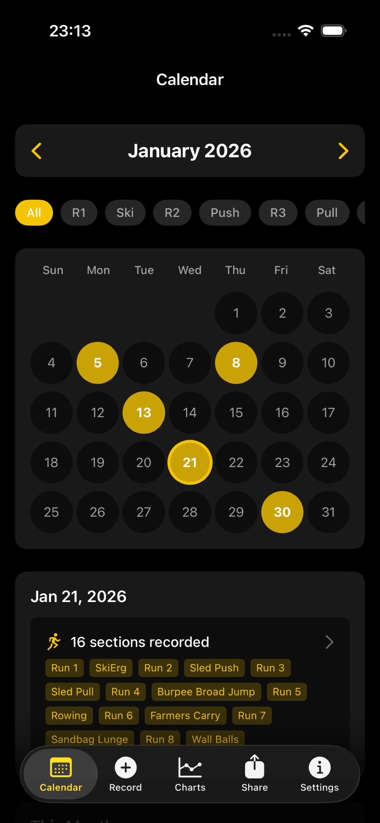 Calendar View